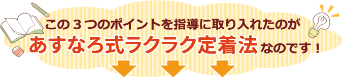 あすなろ式ラクラク定着法