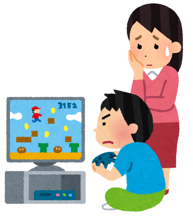 ゲームばかりしている子ども