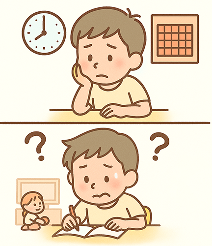 勉強の習慣がつかない男の子