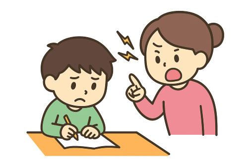 NGな声掛けをする母親
