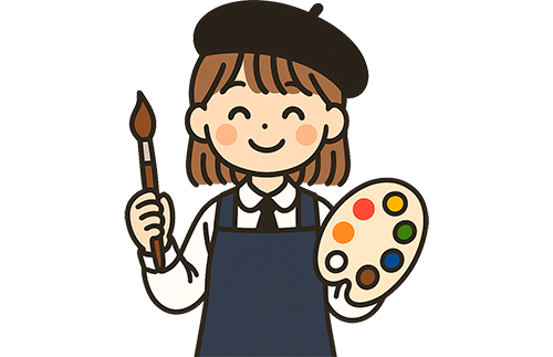 美術好きな女の子