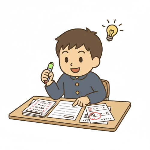 ケアレスミスの対策ができるようになり自信がついた男の子