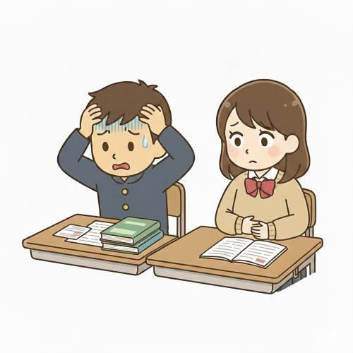 受験が近づき不安になる中学3年生