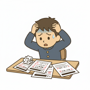 テストでケアレスミスばかりしてしまう男の子