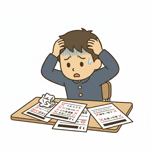 テストでケアレスミスばかりしてしまう男の子