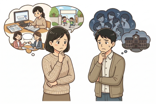 子どもの不登校で転校を考える両親