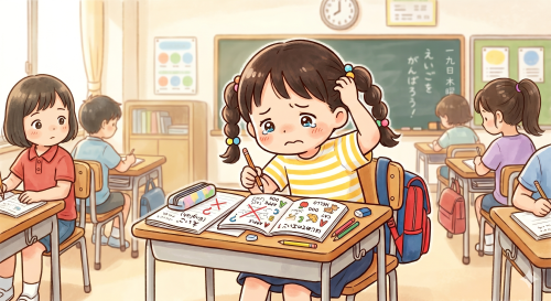 英語に苦手意識をもってしまった女の子