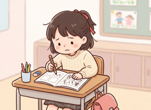 ディスグラフィアで字を書くのがしんどい女の子