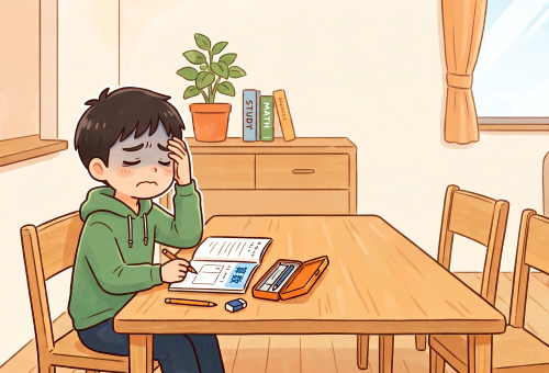 勉強が大嫌いな男の子
